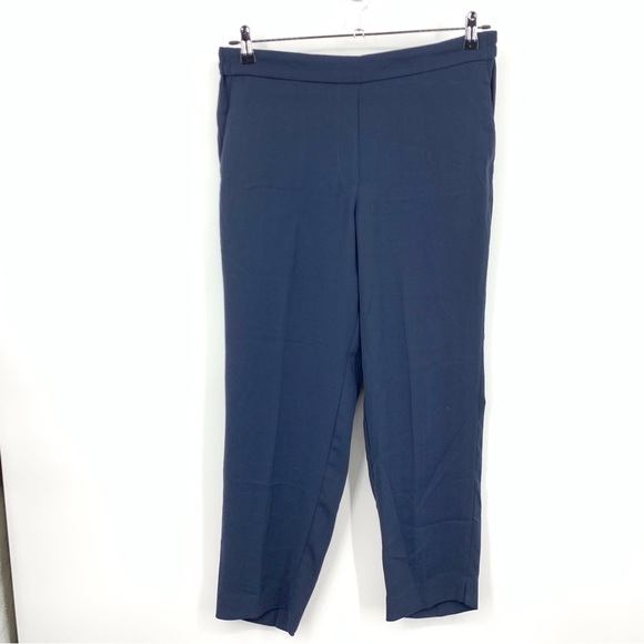 J Crew Women Size 14 Pants Jamie Slim Straight Ankle Trousers Pull On High Rise - Picture 1 of 8